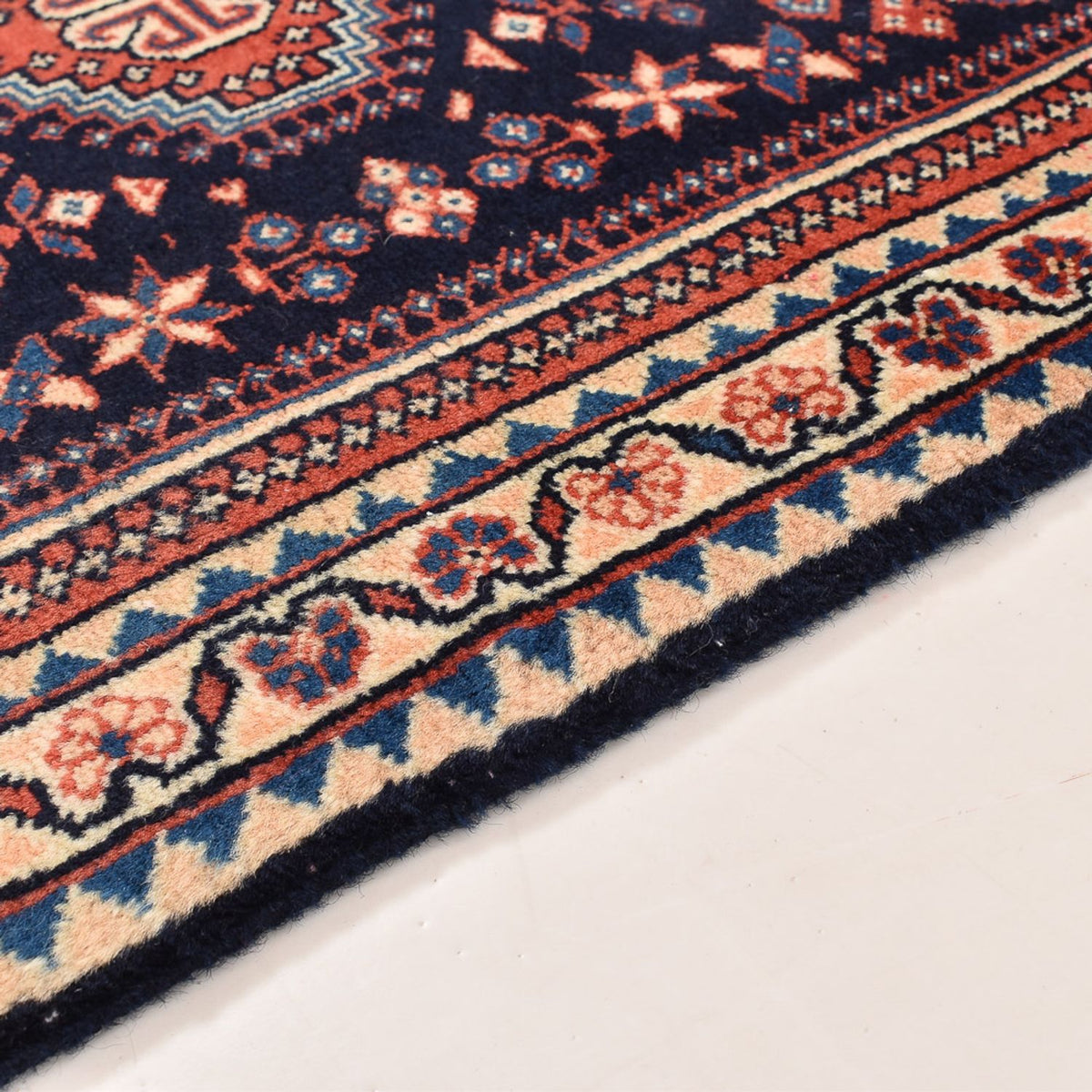 Perserteppich - Nomadic - 123 x 62 cm - bordeauxrot