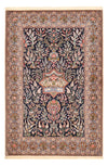 Tapis d'Isfahan Tapis 159x238cm - Tapis persan - bleu foncé - Rectangle / Bleu foncé / 159 x 238 cm Rectangle