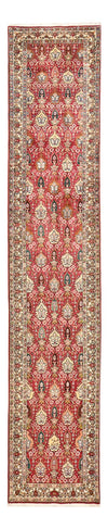 Tabriz - 40 Raj Tappeto 80x408cm - Tappeto persiano - rosso chiaro - Passatoia / Rosso chiaro / 80 x 408 cm Passatoia