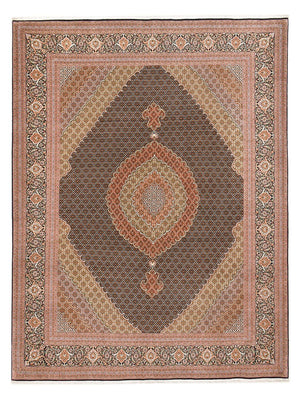 Perserteppich - Täbriz - Royal - 394 x 302 cm - dunkelbeige