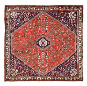 Perserteppich - Nomadic quadratisch  - 202 x 201 cm - rot