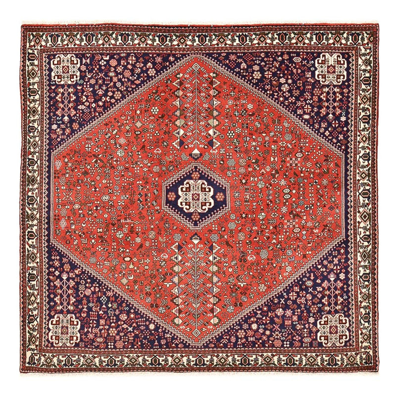 Perserteppich - Nomadic quadratisch  - 202 x 201 cm - rot