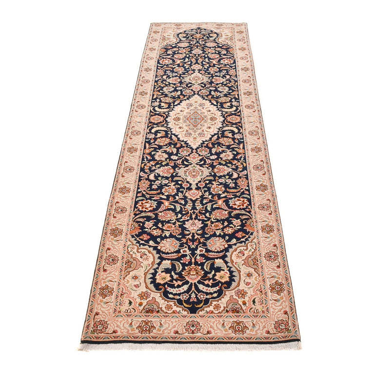 Läufer Perser - Täbriz - Royal - 310 x 83 cm - dunkelblau