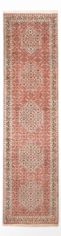Tapis de couloir Tapis persan - Bidjar - 308 x 79 cm - rouille