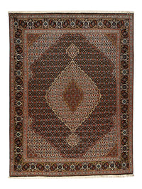 Tappeto Persero - Tabriz - Reale - 195 x 150 cm - marrone scuro