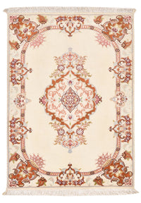 Tapis persan - Tabriz - Royal - 90 x 60 cm - crème