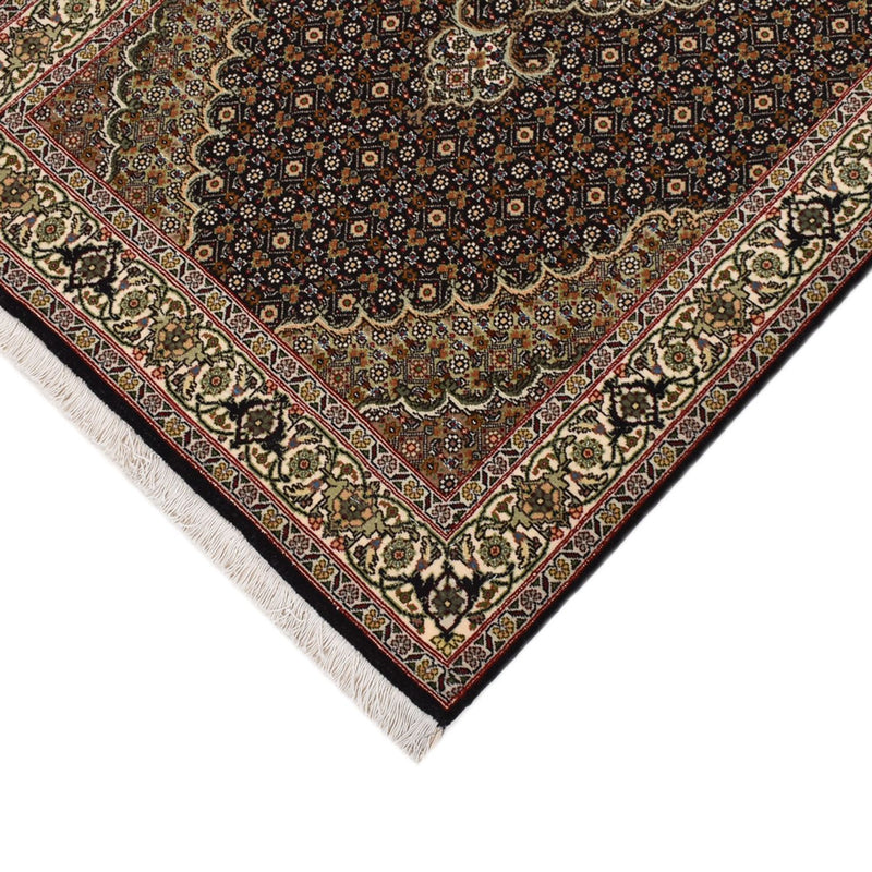 Läufer Perser - Täbriz - Royal - 393 x 82 cm - dunkelbeige