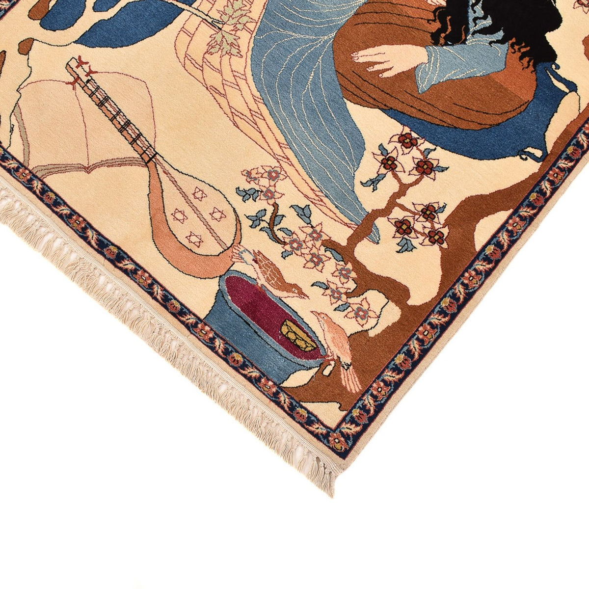 Perserteppich - Täbriz - Royal - 122 x 76 cm - mehrfarbig