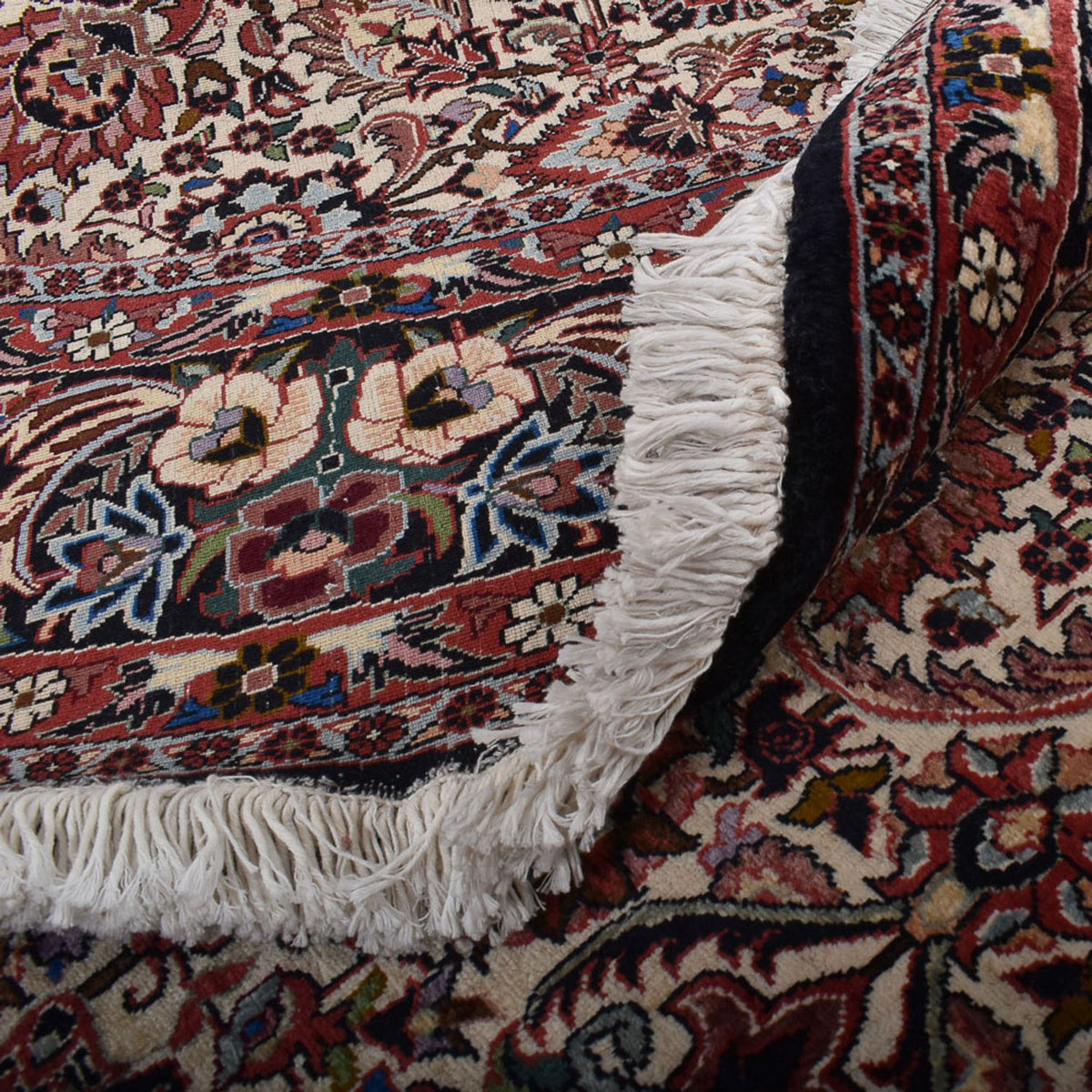 Tapis persan - Bidjar ronde  - 250 x 250 cm - rouille