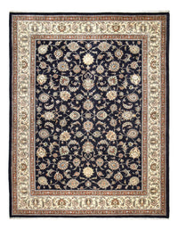 Tapis persan - Classique - Royal - 391 x 304 cm - bleu foncé