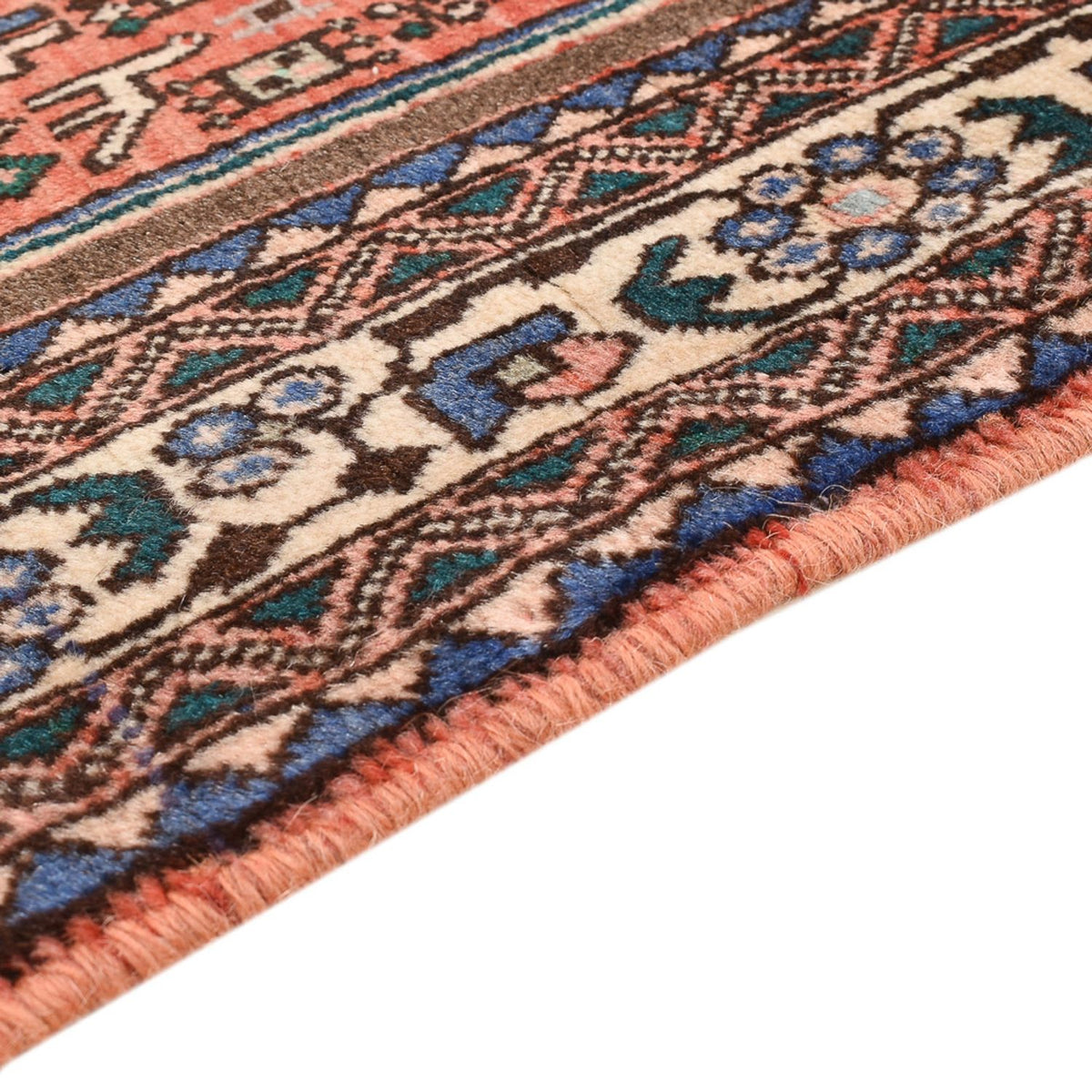 Perserteppich - Nomadic - 150 x 102 cm - hellrot
