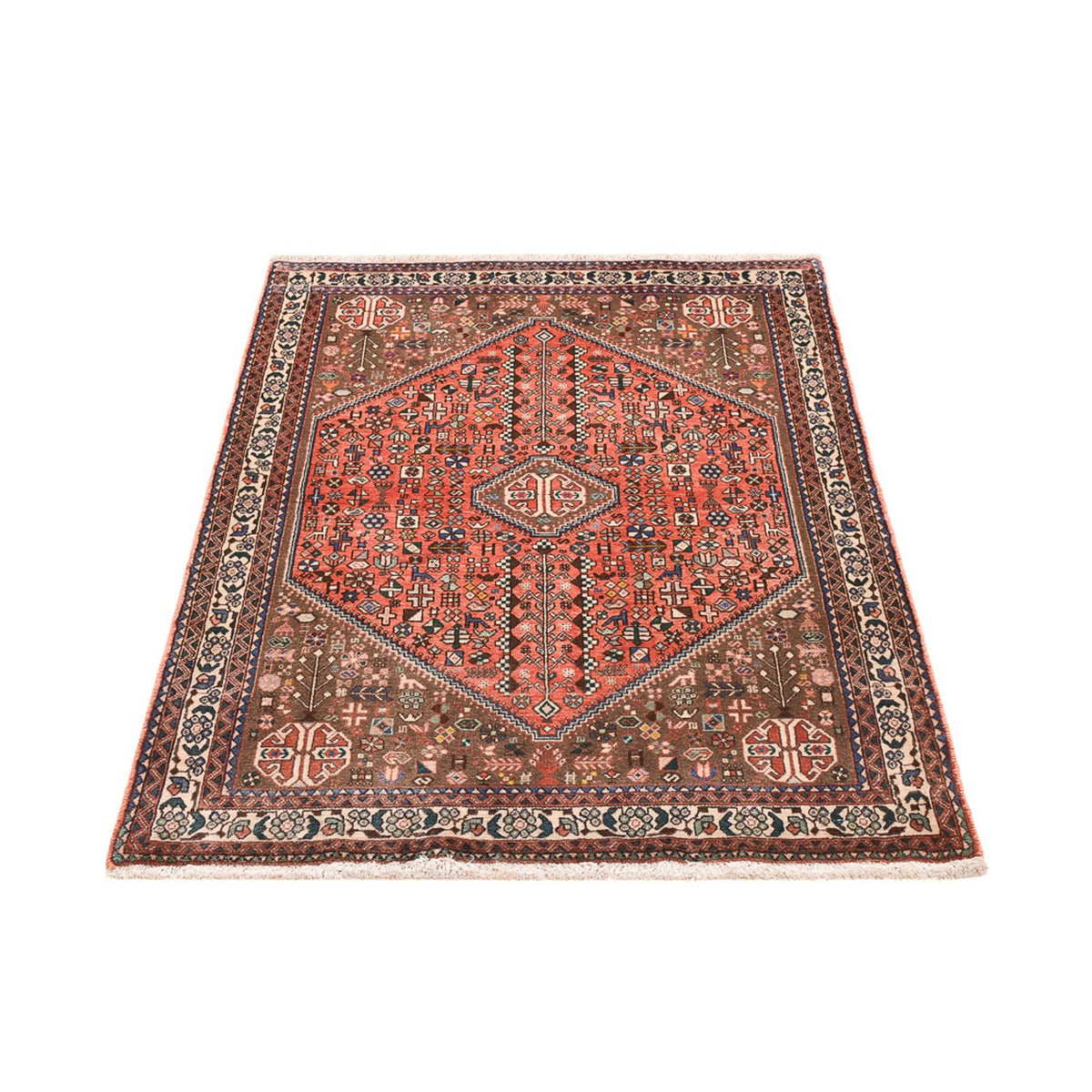 Perserteppich - Nomadic - 150 x 102 cm - hellrot