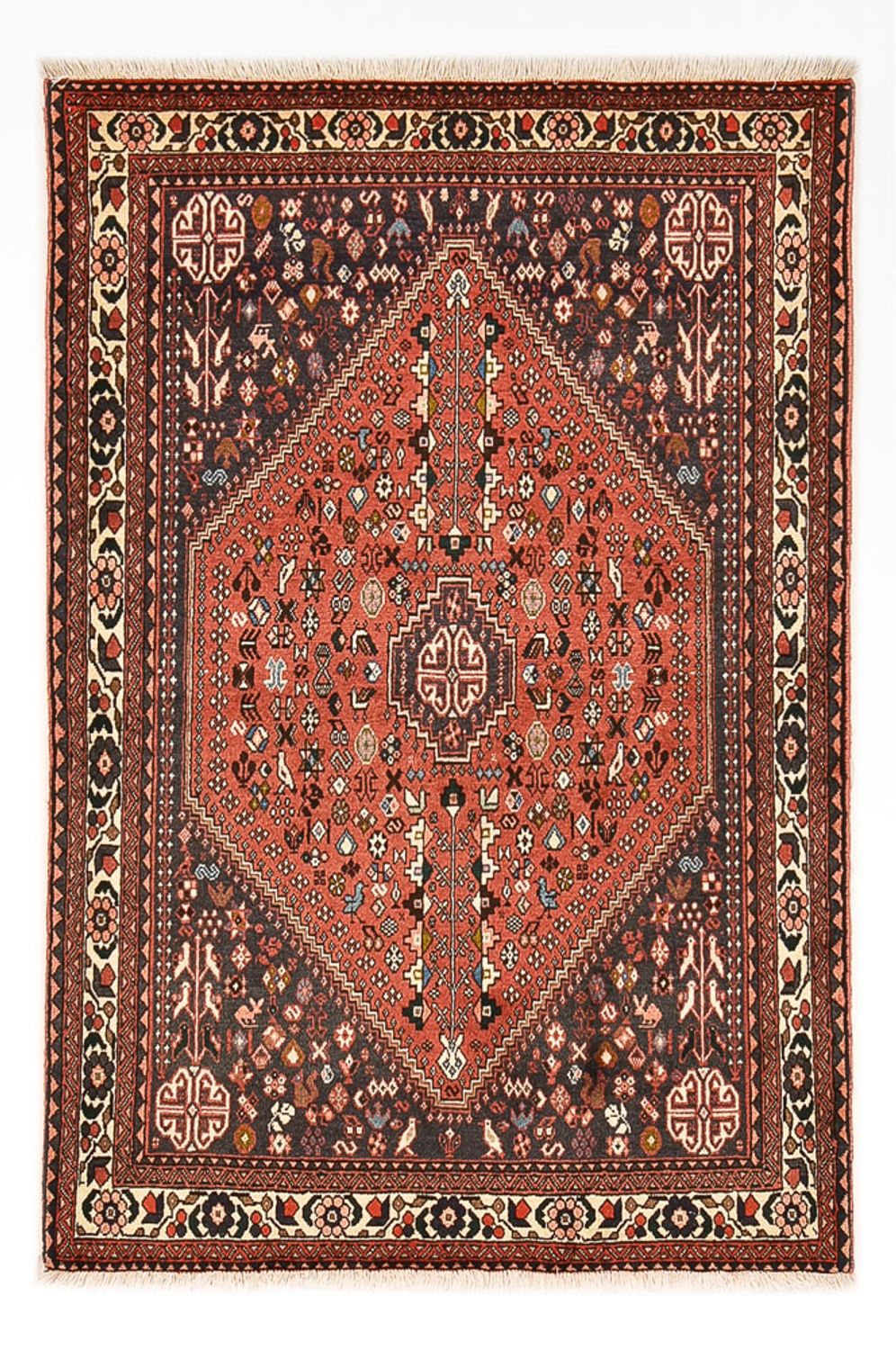 Perserteppich - Nomadic - 144 x 104 cm - rot
