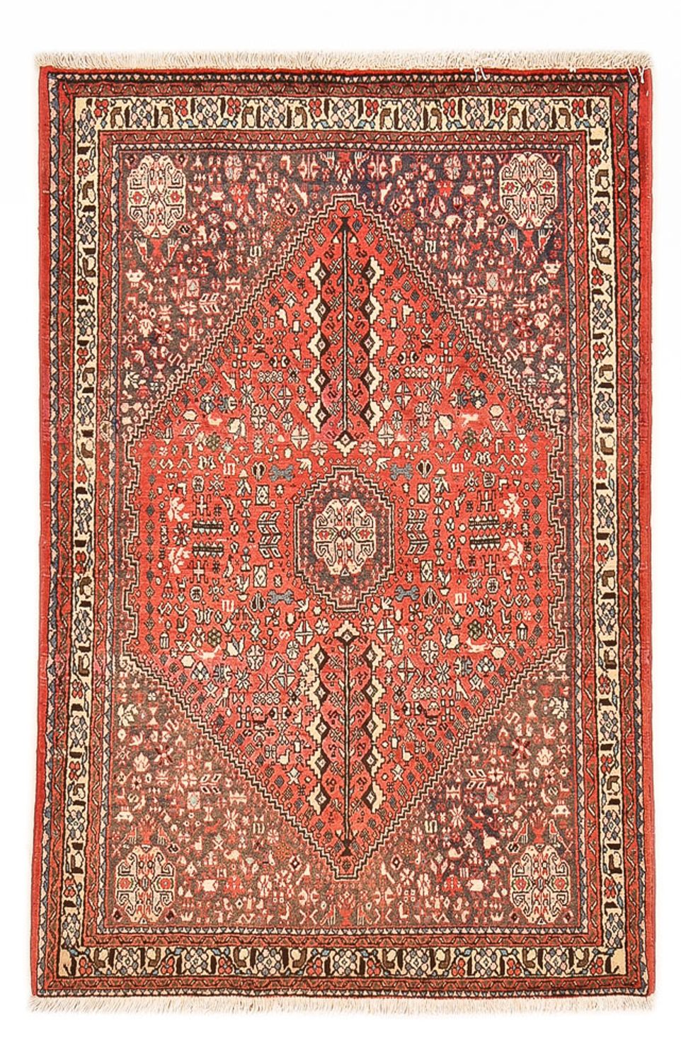 Perserteppich - Nomadic - 152 x 103 cm - rot