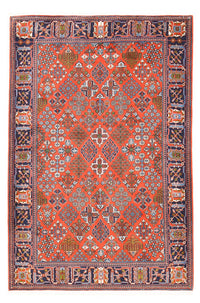 Tapis persan - Nomadic - 204 x 138 cm - rouge clair