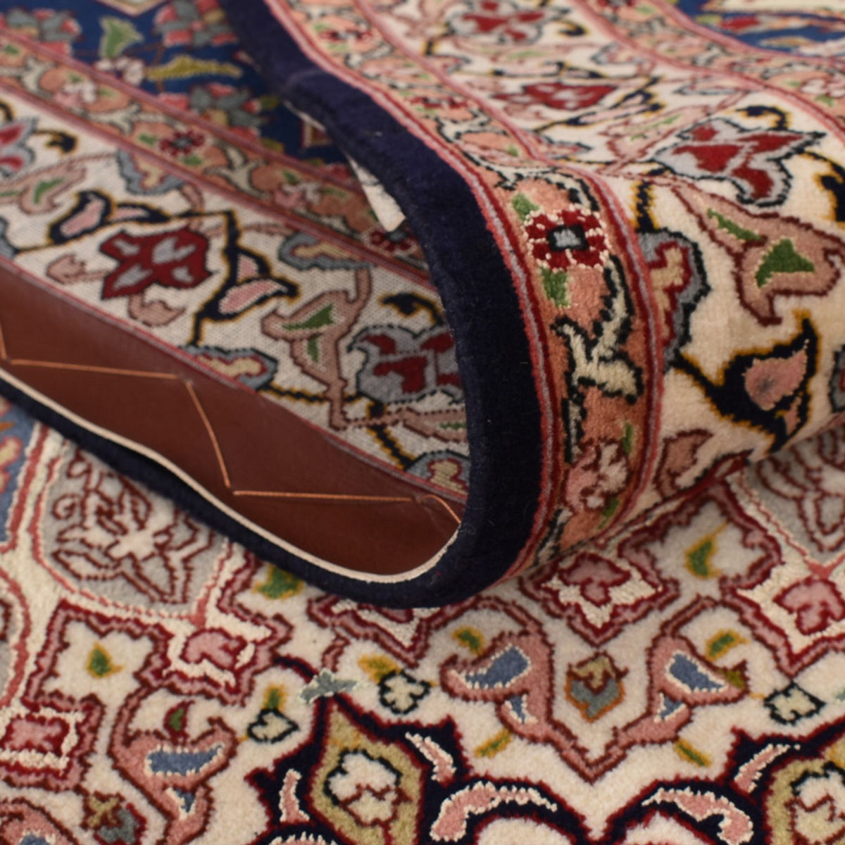 Perserteppich - Täbriz - Royal - 396 x 298 cm - dunkelbeige