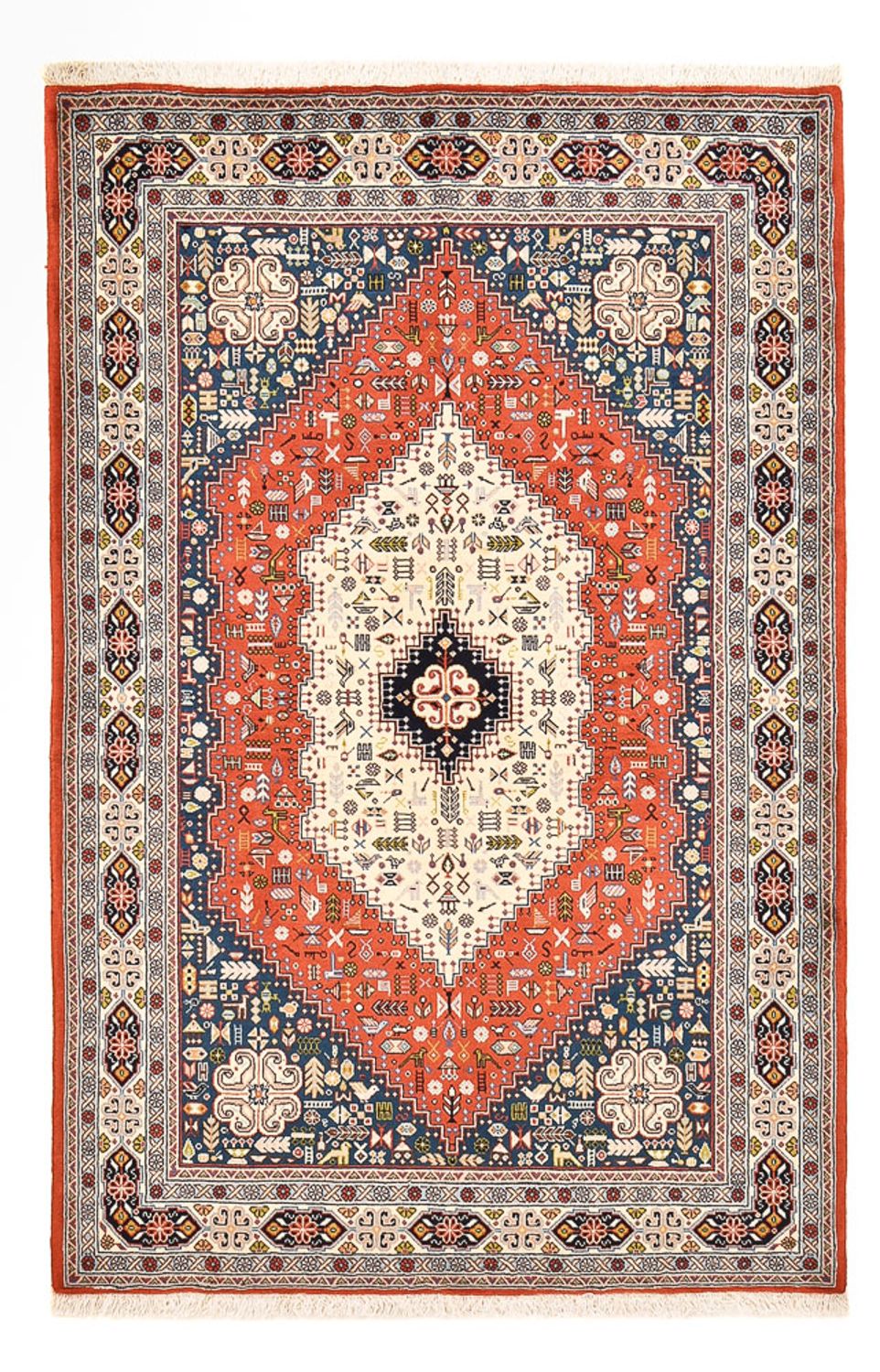 Gabbeh Teppich - Kaschkuli Perser - 206 x 137 cm - mehrfarbig