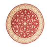 Tapis de Tabriz - 50 rangs Tapis 200x200cm - Tapis persan - rouge - Rond / Rouge / 200 x 200 cm Rond