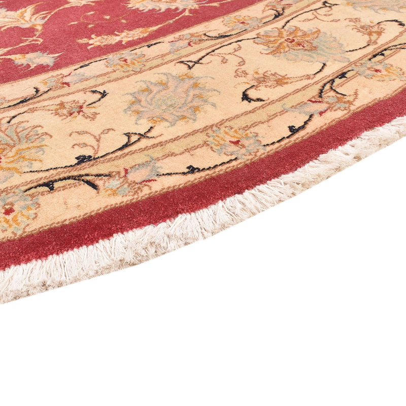Perserteppich - Täbriz - Royal rund  - 200 x 200 cm - rot