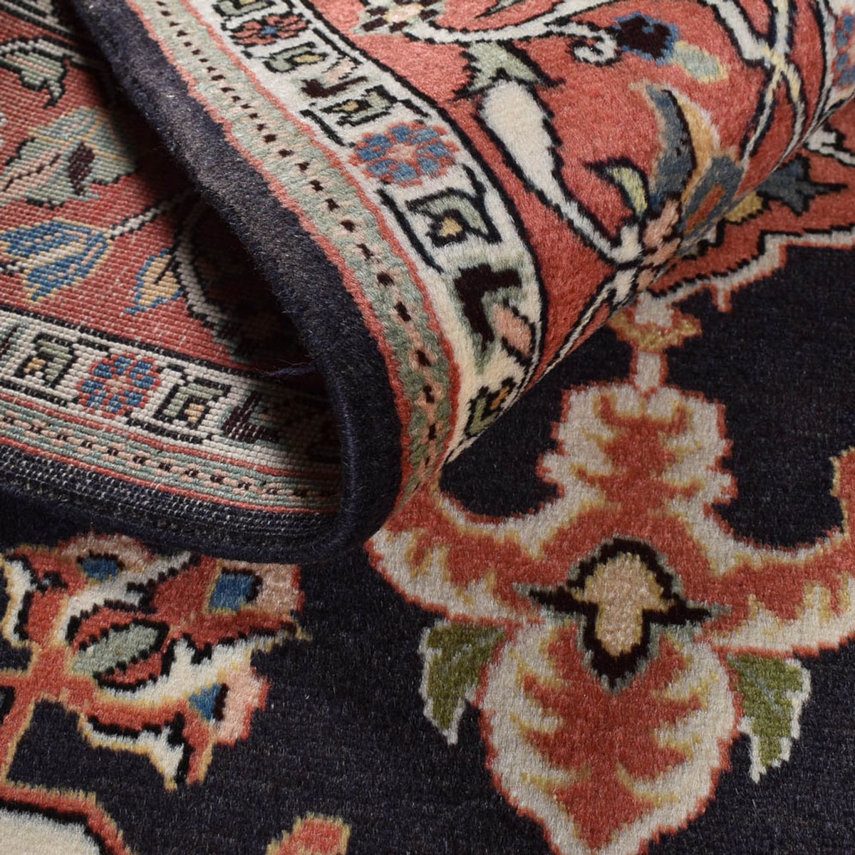 Perserteppich - Nomadic - 196 x 140 cm - dunkelblau