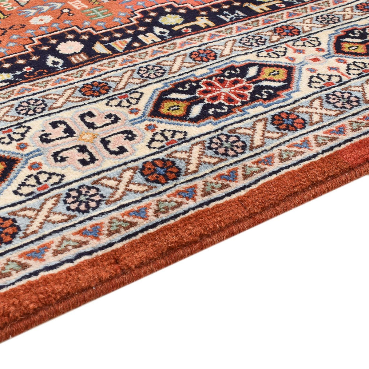 Gabbeh Teppich - Kaschkuli Perser - 199 x 143 cm - mehrfarbig