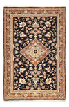 Tapis de Qom Tapis 70x105cm - Tapis persan - bleu foncé - Rectangle / Bleu foncé / 70 x 105 cm Rectangle