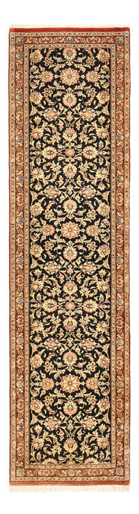 Tapis de couloir Tapis persan - Ghom - Royal - 200 x 50 cm - beige foncé