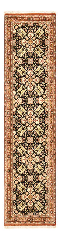 Tapis de couloir Tapis persan - Ghom - Royal - 205 x 50 cm - beige foncé