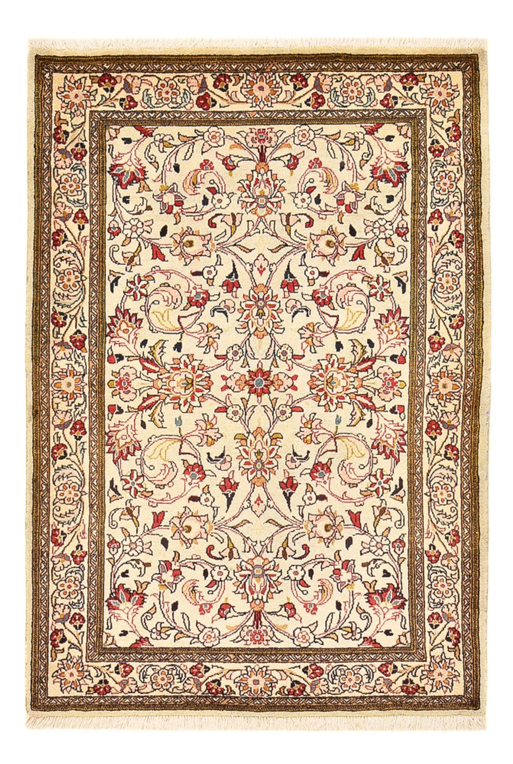 Perserteppich - Ghom - 156 x 106 cm - creme