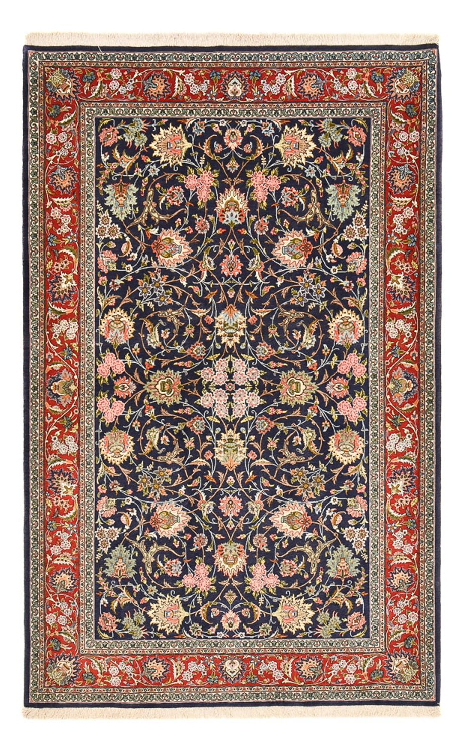 Perserteppich - Isfahan - Premium - 220 x 140 cm - dunkelblau