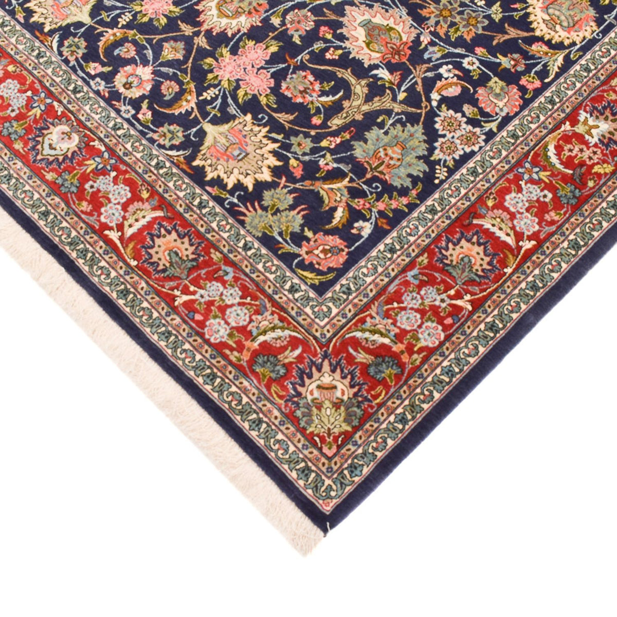 Perserteppich - Isfahan - Premium - 220 x 140 cm - dunkelblau
