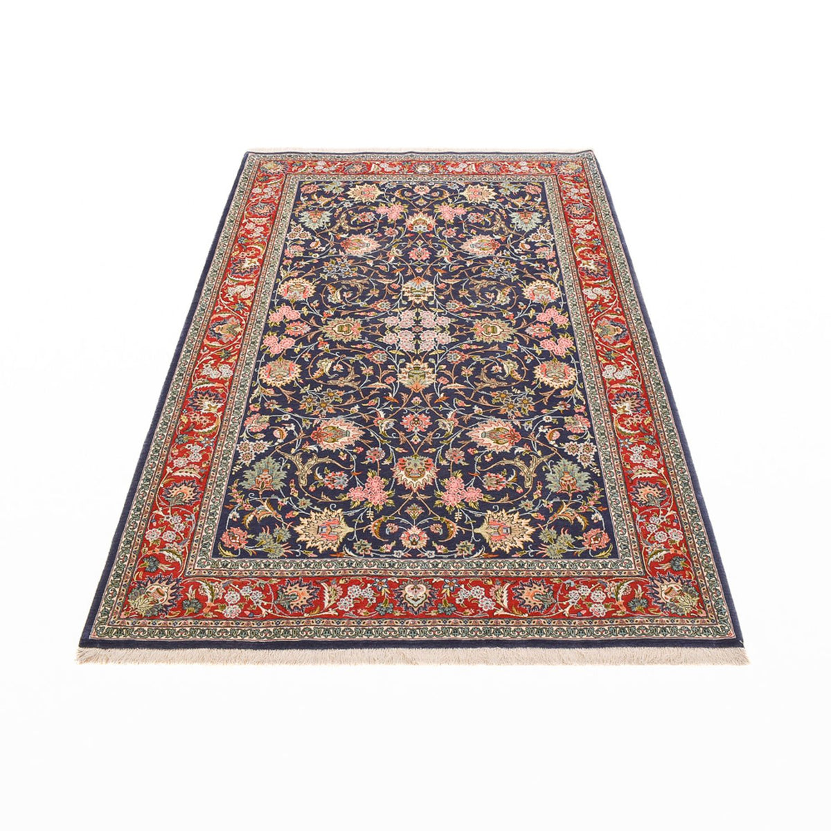 Perserteppich - Isfahan - Premium - 220 x 140 cm - dunkelblau