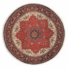 Tapis de Bidjar Tapis 150x150cm - Tapis persan - rouge - Rond / Rouge / 150 x 150 cm Rond