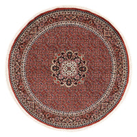 Tapis persan - Bidjar ronde  - 150 x 150 cm - rouge foncé
