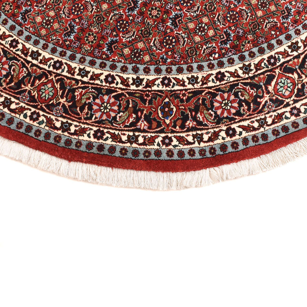 Perserteppich - Bidjar rund  - 150 x 150 cm - dunkelrot