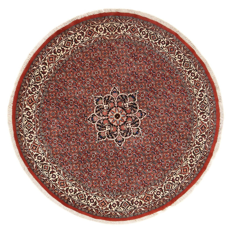 Perserteppich - Bidjar rund  - 170 x 170 cm - dunkelrot