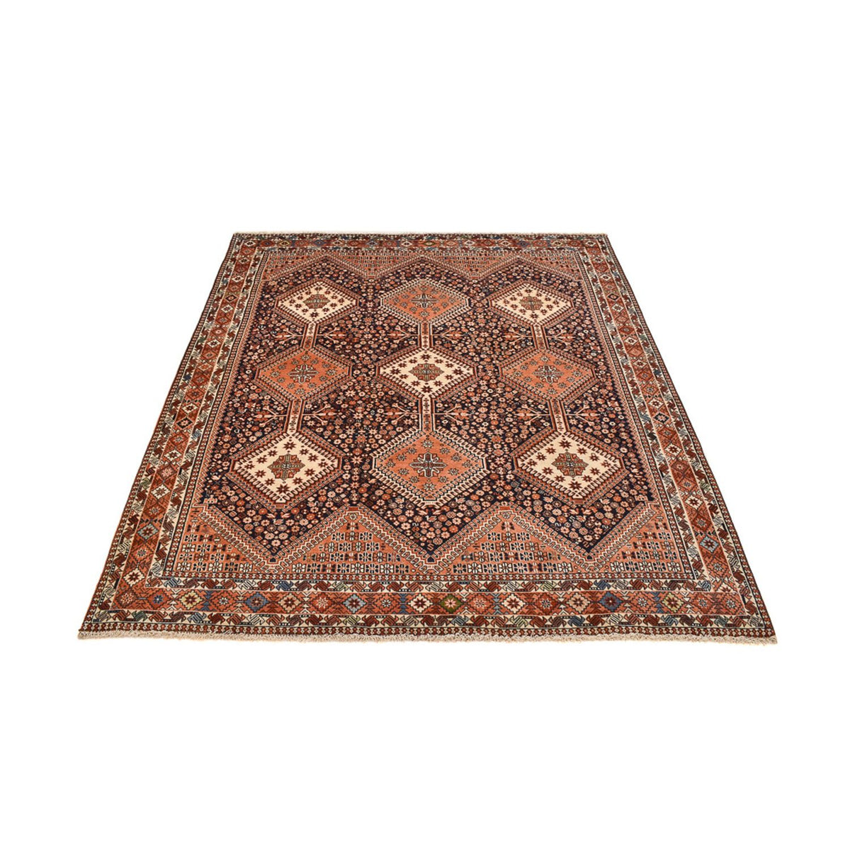 Perserteppich - Nomadic - 240 x 196 cm - rost