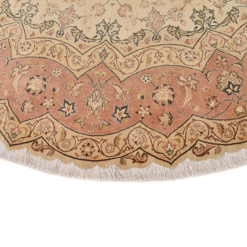 Perserteppich - Täbriz - Premium rund  - 310 x 310 cm - beige