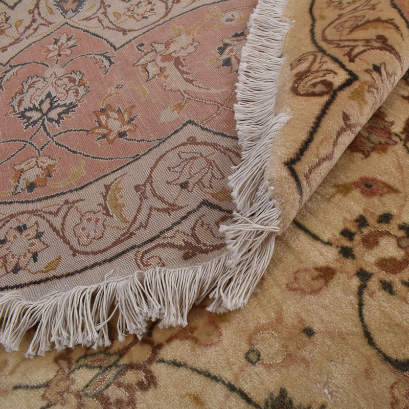 Perserteppich - Täbriz - Premium rund  - 310 x 310 cm - beige