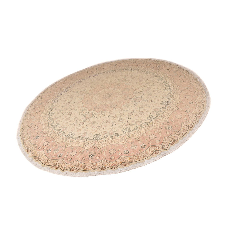 Perserteppich - Täbriz - Premium rund  - 310 x 310 cm - beige
