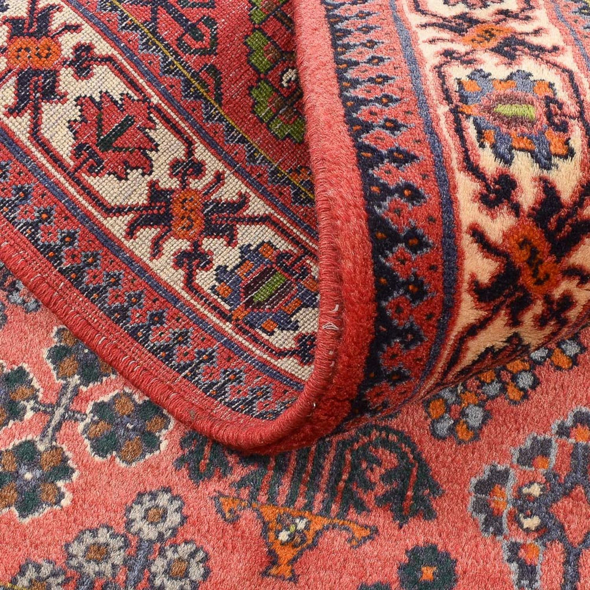 Perserteppich - Nomadic - 156 x 115 cm - hellrot