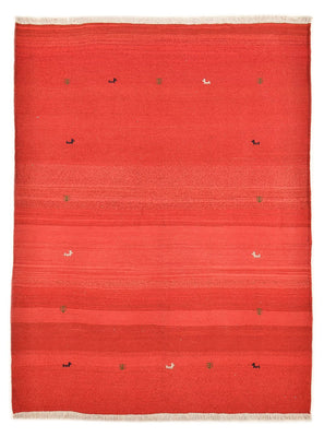 Tapis Gabbeh - Persan - 227 x 174 cm - rouge