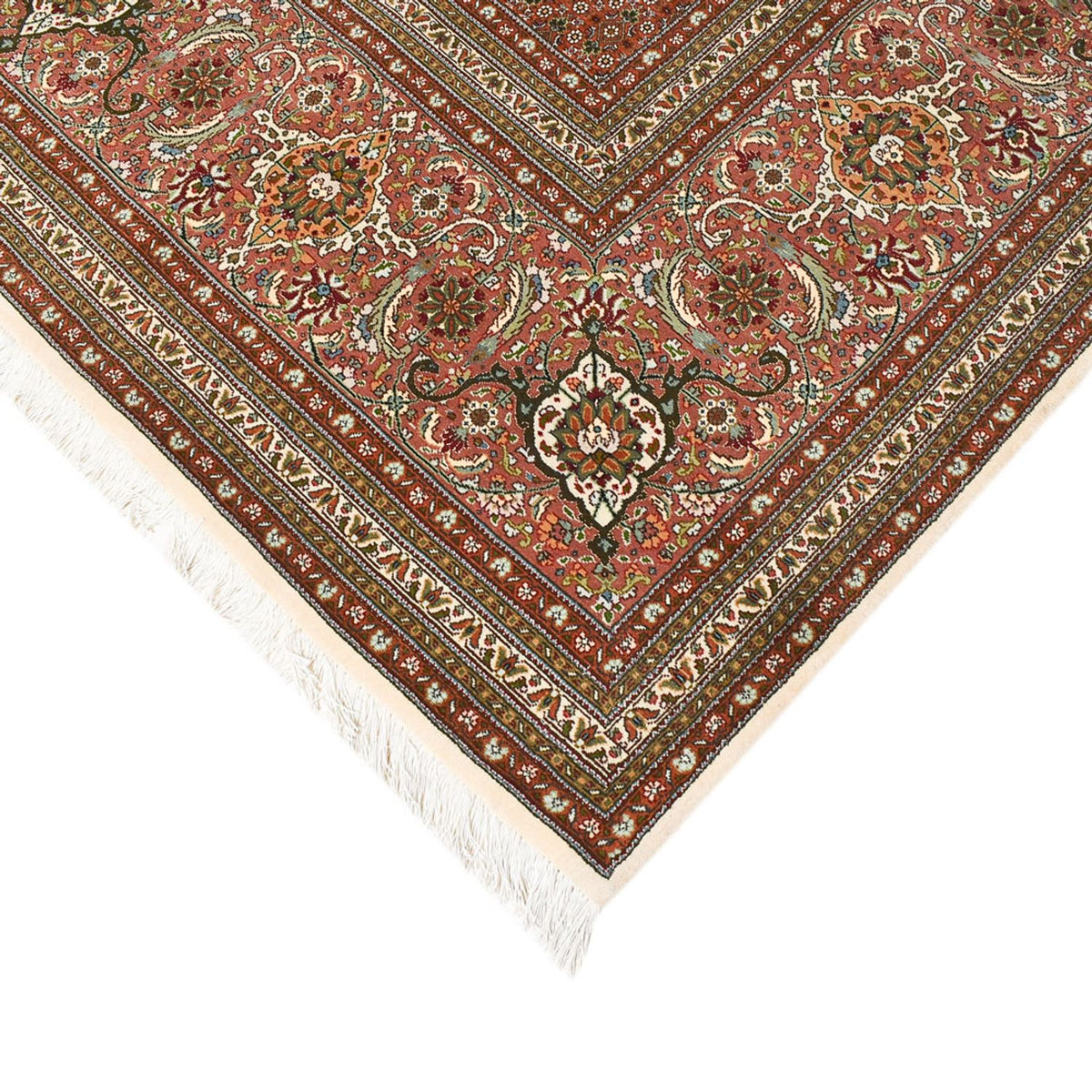 Perserteppich - Täbriz - Royal - 500 x 356 cm - dunkelbeige