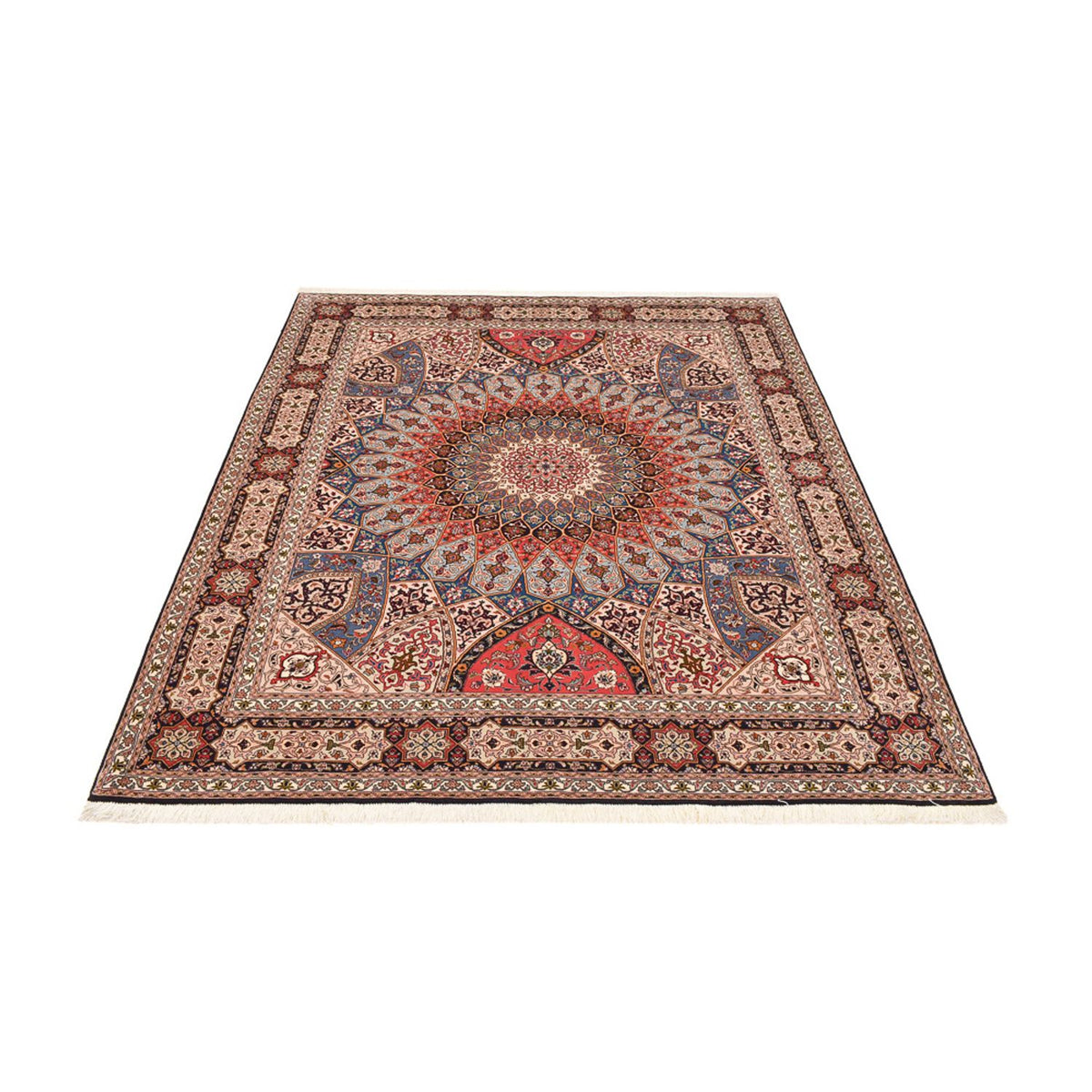 Perserteppich - Täbriz - Royal - 255 x 205 cm - dunkelbeige