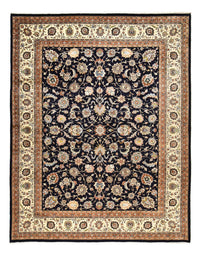 Tapis persan - Classique - Royal - 392 x 300 cm - bleu foncé
