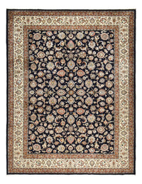 Tapis persan - Classique - Royal - 393 x 302 cm - bleu foncé