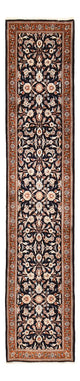 Läufer Perser - Keshan - 338 x 78 cm - dunkelblau