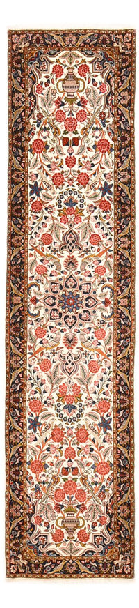 Tapis de couloir Tapis persan - Bidjar - 327 x 76 cm - beige
