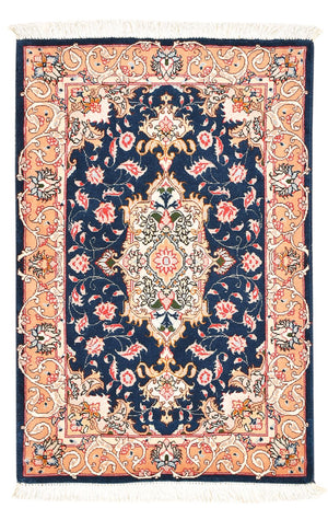 Perserteppich - Täbriz - Royal - 91 x 59 cm - dunkelblau