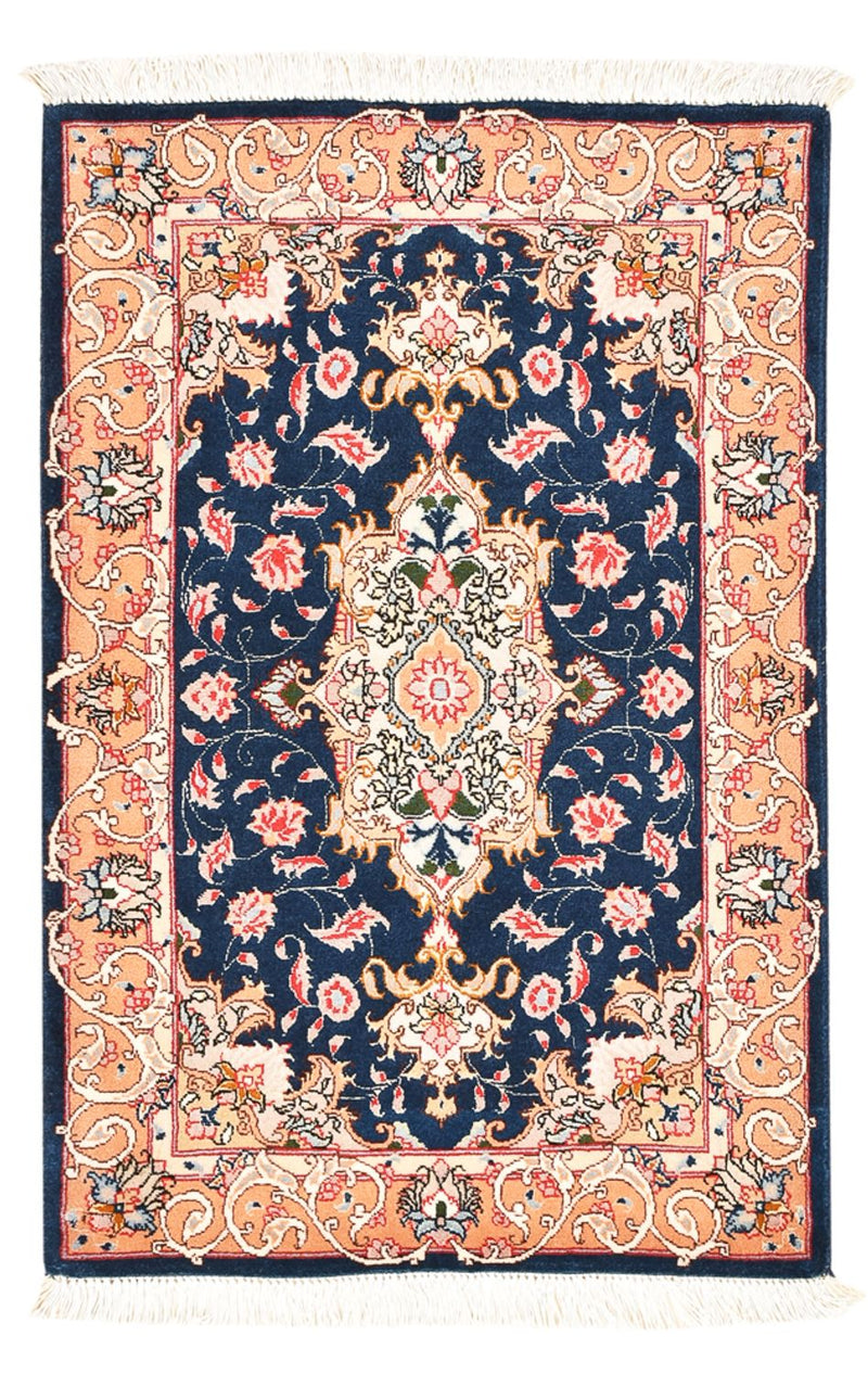 Perserteppich - Täbriz - Royal - 91 x 59 cm - dunkelblau